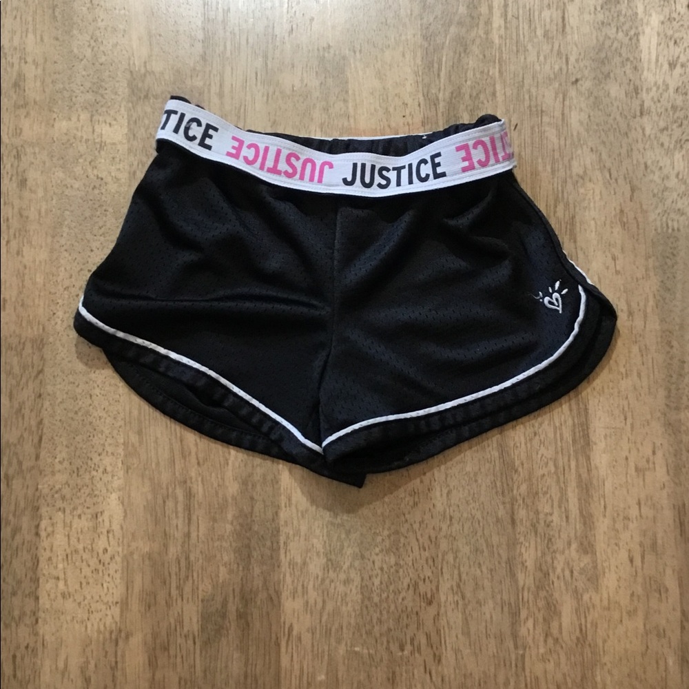 Black Justice Athletic Shorts